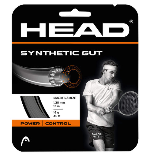 SYNTHETIC GUT 16 1.34mm/12m BLACK ΧΟΡΔΗ TENNIS HEAD
