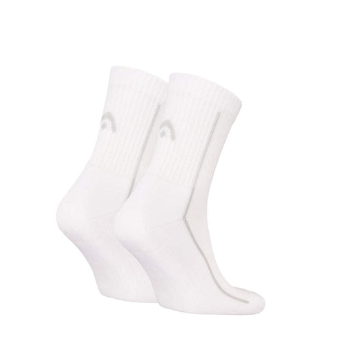SOCKS TENNIS 2P PERFORMANCE SHORT CREW WHITE TENNIS HEAD