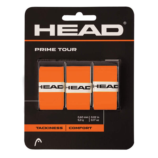 PRIME TOUR REGULAR 3X PK PINK OVERGRIP TENNIS HEAD