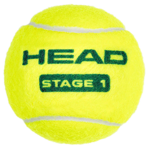 HEAD STAGE 1 GREEN 3 BALL POLYBAG ΜΠΑΛΛΑΚΙΑ TENNIS