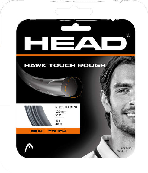 HAWK TOUCH ROUGH 1.30mm/200m  BLACK ΧΟΡΔΗ TENNIS HEAD