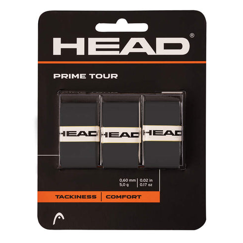 PRIME TOUR REGULAR 3 X OVERGRIP TENNIS HEAD