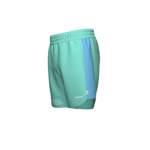 POWER SHORTS MEN TURQUOISE/ AIRFORCE BLUE 811255 TENNIS HEAD