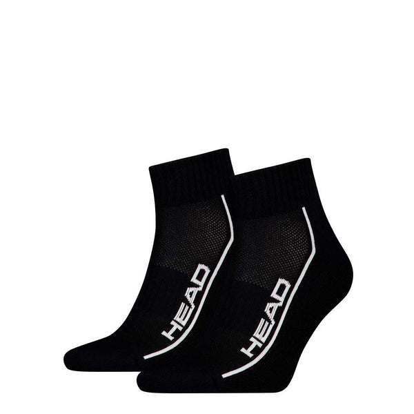 SOCKS TENNIS 2P PERFORMANCE QUARTER BLACK TENNIS HEAD