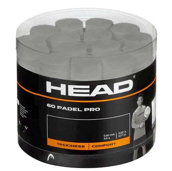 PADEL PRO 60 pcs DISPLAY BOX WHITE OVERGRIP PADEL HEAD