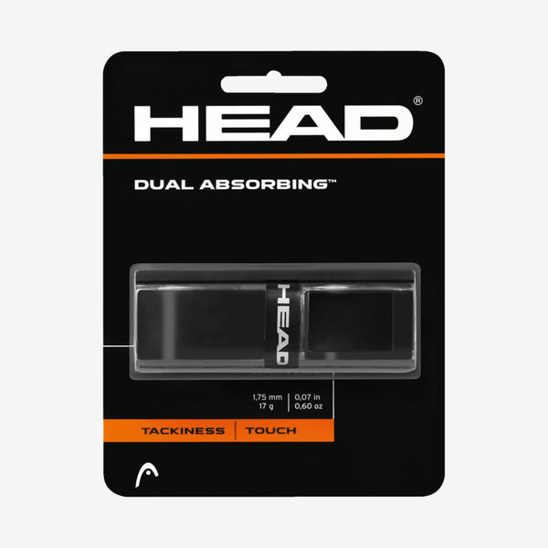 DUAL ABSORBING BLACK GRIP TENNIS HEAD