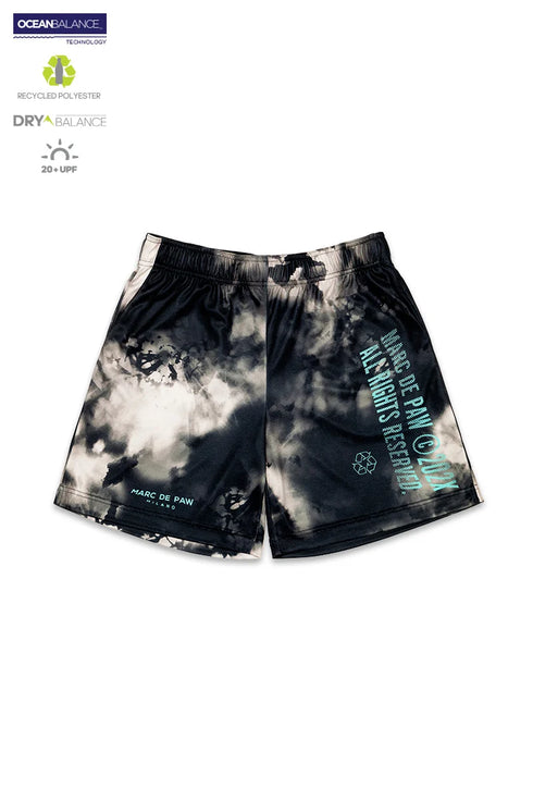 Dark Tie-Dye Shorts