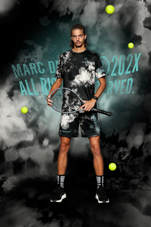 Dark Tie-Dye Shorts